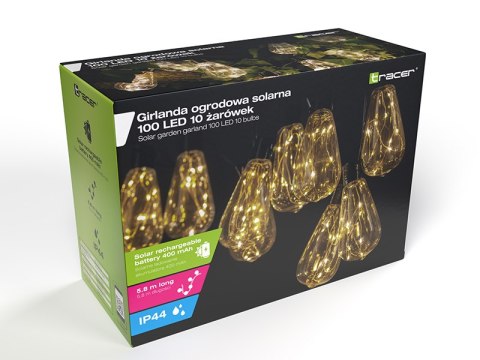 Girlanda ogrodowa solarna TRACER 100 LED 10 żarówek Girlanda ogrodowa solarna TRACER 100 LED 10 żarówek