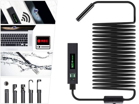 Kamera endoskopowa Tracer HardWire 5M 8MM LED WiFi Kamera endoskopowa Tracer HardWire 5M 8MM LED WiFi