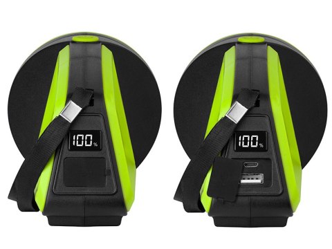 Latarka TRACER szperacz 3600mAh Green z power bankiem Latarka TRACER szperacz 3600mAh Green z power bankiem