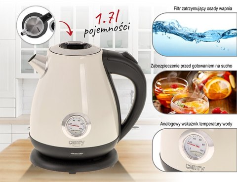 CR 1344 creme Czajnik elektryczny z termometrem 1,7l CR 1344 creme Czajnik elektryczny z termometrem 1,7l
