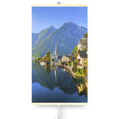 Grzejnik na podczerwień - giętki panel grzewczy 430W TRIO wzór 13 wioska, wymiary 100x57cm z regulatorem Grzejnik na podczerwień - giętki panel grzewczy 430W TRIO wzór 13 wioska, wymiary 100x57cm z regulatorem