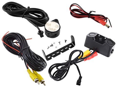 Samochodowa kamera cofania z czujnikami parkowania 12v Samochodowa kamera cofania z czujnikami parkowania 12v