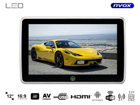 Monitor samochodowy zagłówkowy led 12cali hdmi usb sd fm wifi 12v Monitor samochodowy zagłówkowy led 12cali hdmi usb sd fm wifi 12v