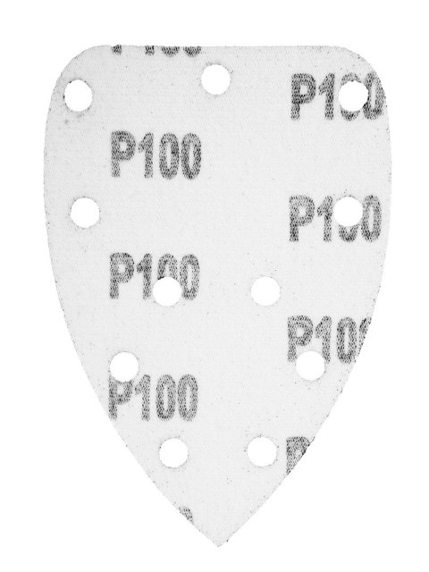 Papier ścierny na rzep delta 140 x 140 x 80 mm, K100, 5 szt., z otworami Papier ścierny na rzep delta 140 x 140 x 80 mm, K100, 5 szt., z otworami
