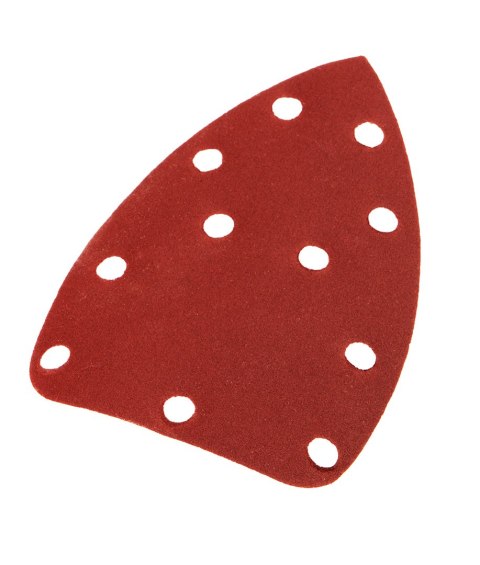 Papier ścierny na rzep delta 140 x 140 x 80 mm, K240, 5 szt., z otworami Papier ścierny na rzep delta 140 x 140 x 80 mm, K240, 5 szt., z otworami