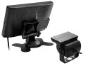 Monitor samochodowy lcd 7cali z obsługą do 2 kamer i czujnikami parkowania