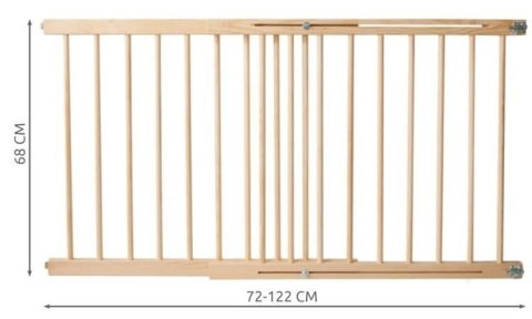 Bramka zabezpieczająca do drzwi 72-122 cm Bramka zabezpieczająca do drzwi 72-122 cm