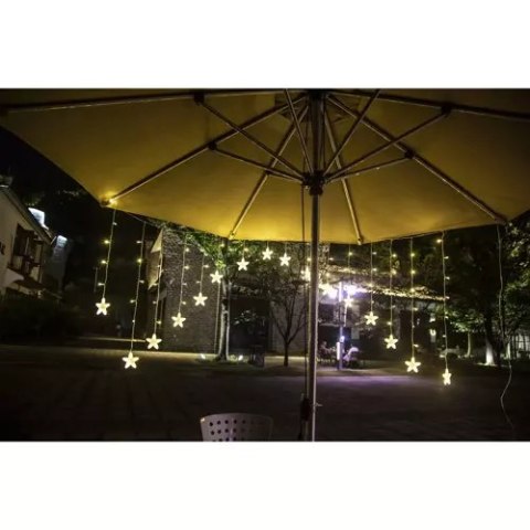 Kurtyna świetlna 136LED USB ciepły biały KŚ19738 Kurtyna świetlna 136LED USB ciepły biały KŚ19738