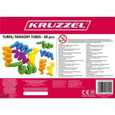 Rurki/ tuby sensoryczne- 20szt. Kruzzel 19741 Rurki/ tuby sensoryczne- 20szt. Kruzzel 19741