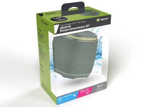 Głośniki TRACER Splash S TWS BT GREEN Głośniki TRACER Splash S TWS BT GREEN