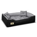 Legowisko Prestige dla psa, kota 115x90 / 130x105cm szaro-czarne