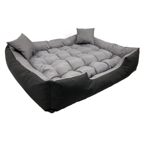 Legowisko dla psa ECCO 115x90 / 130x105 cm szaro-czarne Legowisko dla psa ECCO 115x90 / 130x105 cm szaro-czarne