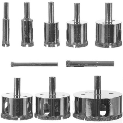 Otwornice diamentowe- zestaw 10szt. Bigstren 21641 Otwornice diamentowe- zestaw 10szt. Bigstren 21641