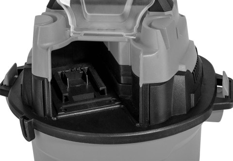 Odkurzacz warsztatowy Energy+ 18V Li-lon, na mokro i na sucho, zbiornik 12L, bez akumulatora Odkurzacz warsztatowy Energy+ 18V Li-lon, na mokro i na sucho, zbiornik 12L, bez akumulatora