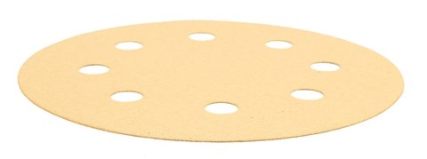 Papier ścierny na rzep 180 mm, K180, 5 szt., z 8 otworami do szlifierki 59G263 Papier ścierny na rzep 180 mm, K180, 5 szt., z 8 otworami do szlifierki 59G263