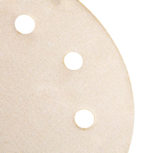 Papier ścierny na rzep 180 mm, K180, 5 szt., z 8 otworami do szlifierki 59G263 Papier ścierny na rzep 180 mm, K180, 5 szt., z 8 otworami do szlifierki 59G263