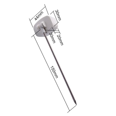 Termometr/sonda do żywności, GreenBlue, długość sondy 15cm, zakres temp. -50 st. C do +300 st. C., dokładność 0,1 st. C, GB382 Termometr/sonda do żywności, GreenBlue, długość sondy 15cm, zakres temp. -50 st. C do +300 st. C., dokładność 0,1 st. C, GB382