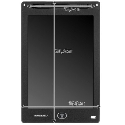 Tablet do rysowania 12" czarny KRUZZEL 22456 Tablet do rysowania 12" czarny KRUZZEL 22456