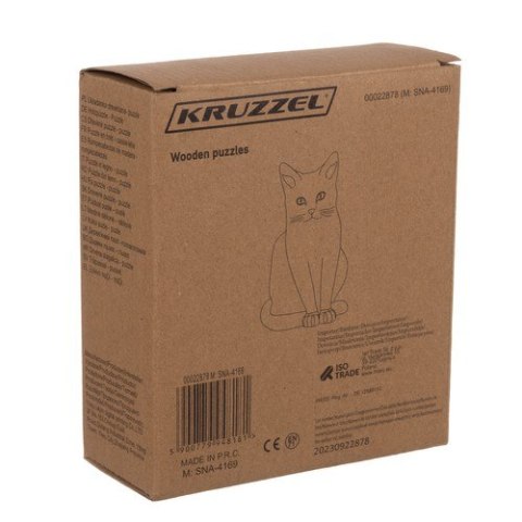 Układanka drewniana- puzzle Kruzzel 22878 Układanka drewniana- puzzle Kruzzel 22878
