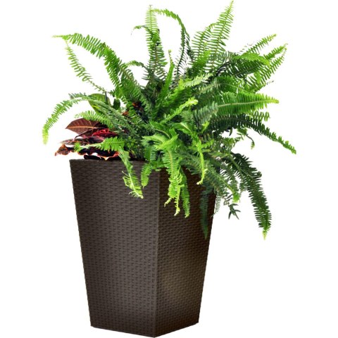Donica prostokątna MEDIUM RATTAN PLANTER 55,4L whiskey brown Donica prostokątna MEDIUM RATTAN PLANTER 55,4L whiskey brown