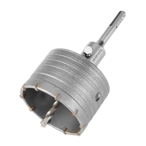 Otwornica widiowa 85mm z adapterem SDS+ oraz wiertłem pilotującym Otwornica widiowa 85mm z adapterem SDS+ oraz wiertłem pilotującym