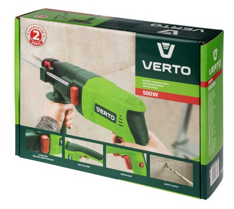 Młotowiertarka SDS + 500W, 1,5 J. Młotowiertarka SDS + 500W, 1,5 J.