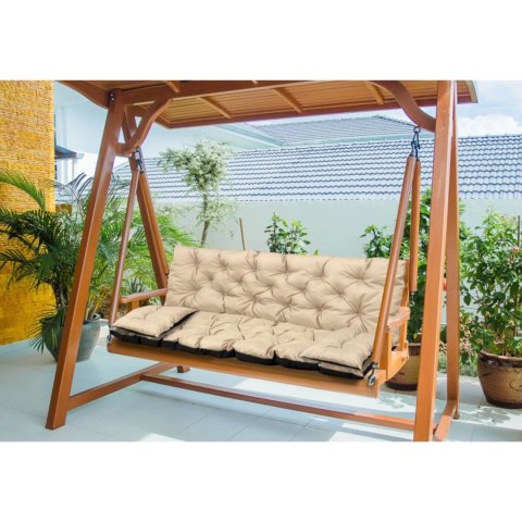 ZESTAW OGRODOWY 180x60x50CM + 2 PODUSZKI 42X42 CM BEŻOWY ZESTAW OGRODOWY 180x60x50CM + 2 PODUSZKI 42X42 CM BEŻOWY
