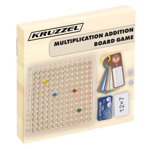 Tabliczka mnożenia - gra planszowa Kruzzel 24639 Tabliczka mnożenia - gra planszowa Kruzzel 24639