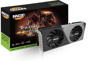 Karta graficzna - Inno3D GeForce RTX 4070 Twin X2 12GB GDDR6X DLSS 3 Karta graficzna - Inno3D GeForce RTX 4070 Twin X2 12GB GDDR6X DLSS 3