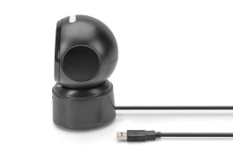 DIGITUS CZYTNIK KODÓW KRESKOWYCH PRZEWODOWY STACJONARNY USB-A 1.4M, 1D I 2D, ZGODNY Z KODAMI QR DA-81005