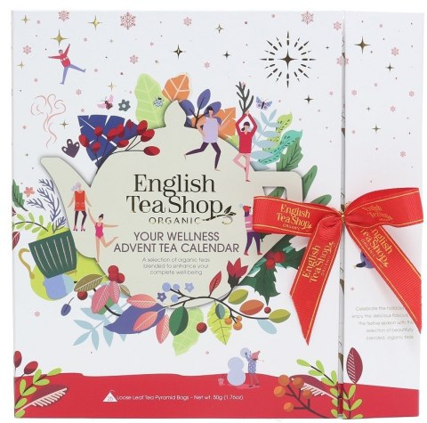 KALENDARZ ADWENTOWY (HERBATKI I HERBATY) BIO PIRAMIDKI (YOUR WELLNESS - 25 SMAKÓW) (25 x 2 g) 50 g - ENGLISH TEA SHOP ORGANIC (P KALENDARZ ADWENTOWY (HERBATKI I HERBATY) BIO PIRAMIDKI (YOUR WELLNESS - 25 SMAKÓW) (25 x 2 g) 50 g - ENGLISH TEA SHOP ORGANIC (P