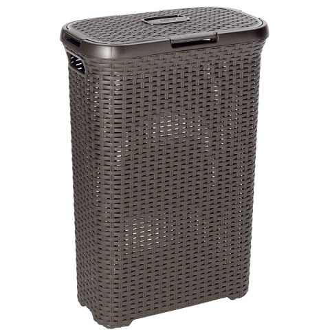 Kosz na bieliznę Curver Natural Style 40L ciemnyBr Kosz na bieliznę Curver Natural Style 40L ciemnyBr