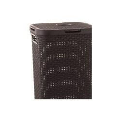 Kosz na bieliznę Curver Natural Style 40L ciemnyBr