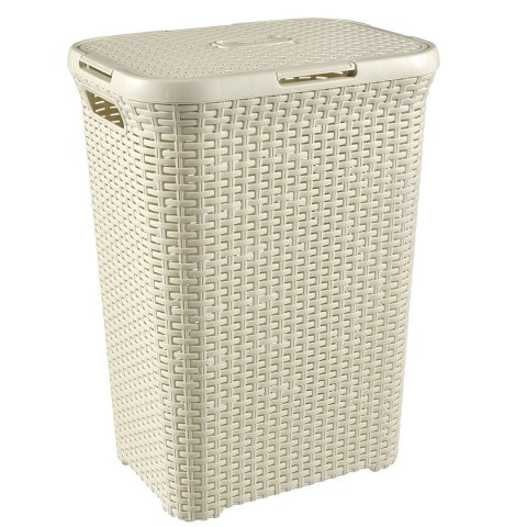 Kosz na bieliznę Curver Natural Style 60L kremowy Kosz na bieliznę Curver Natural Style 60L kremowy