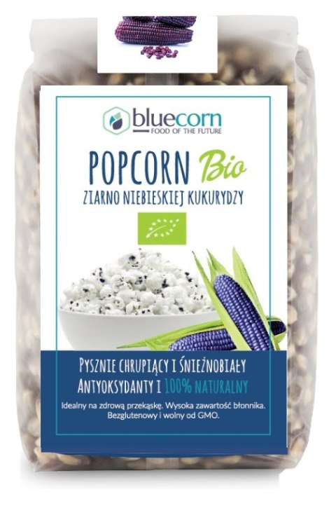 POPCORN (ZIARNO KUKURYDZY NIEBIESKIEJ) BEZGLUTENOWE BIO 350 g - BLUECORN POPCORN (ZIARNO KUKURYDZY NIEBIESKIEJ) BEZGLUTENOWE BIO 350 g - BLUECORN