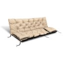 ZESTAW OGRODOWY 150x60x50CM + 2 PODUSZKI 42X42 CM BEŻOWY