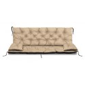 ZESTAW OGRODOWY 150x60x50CM + 2 PODUSZKI 42X42 CM BEŻOWY