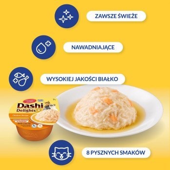 INABA Dashi Delights Kurczak - Przysmak dla kotów - 70g INABA Dashi Delights Kurczak - Przysmak dla kotów - 70g