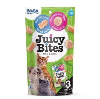 INABA Juicy Bites O smaku domowego bulionu i kalmara - przysmak dla kota - 3x11 3 g INABA Juicy Bites O smaku domowego bulionu i kalmara - przysmak dla kota - 3x11 3 g