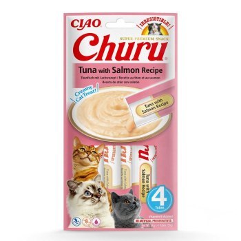 Przysmak CHURU Tuńczyk z łososiem dla kota 4x14g Przysmak CHURU Tuńczyk z łososiem dla kota 4x14g
