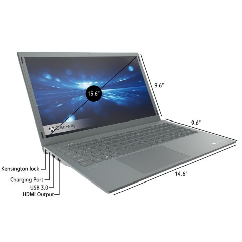 Gateway GWTN156-11BK QuadCore Pentium Silver N5030 15,6"FHD IPS 4GB DDR4 SSD256 UHD605 USB-C BT Win10 (REPACK) 2Y Gray Gateway GWTN156-11BK QuadCore Pentium Silver N5030 15,6"FHD IPS 4GB DDR4 SSD256 UHD605 USB-C BT Win10 (REPACK) 2Y Gray