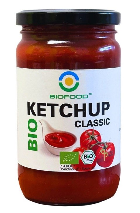 KETCHUP CLASSIC BEZGLUTENOWY BIO 350 g - BIO FOOD KETCHUP CLASSIC BEZGLUTENOWY BIO 350 g - BIO FOOD