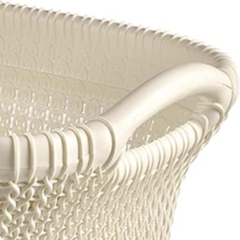 Kosz na pranie, do magla KNIT 40L kremowy Kosz na pranie, do magla KNIT 40L kremowy