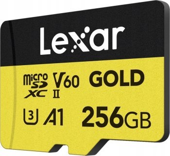 Lexar 256GB microSDXC Professional GOLD UHS-II A1 C10 U3 V60 Lexar 256GB microSDXC Professional GOLD UHS-II A1 C10 U3 V60