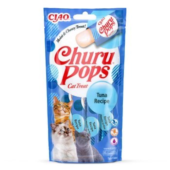 Przysmak CHURU Pops Tuńczyk dla kota 4x14g Przysmak CHURU Pops Tuńczyk dla kota 4x14g