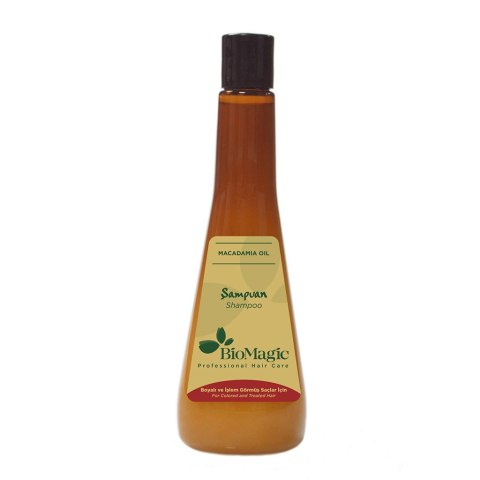 SZAMPON DO WŁOSÓW FARBOWANYCH Z OLEJKIEM MACADAMIA 300 ml - BIOMAGIC SZAMPON DO WŁOSÓW FARBOWANYCH Z OLEJKIEM MACADAMIA 300 ml - BIOMAGIC
