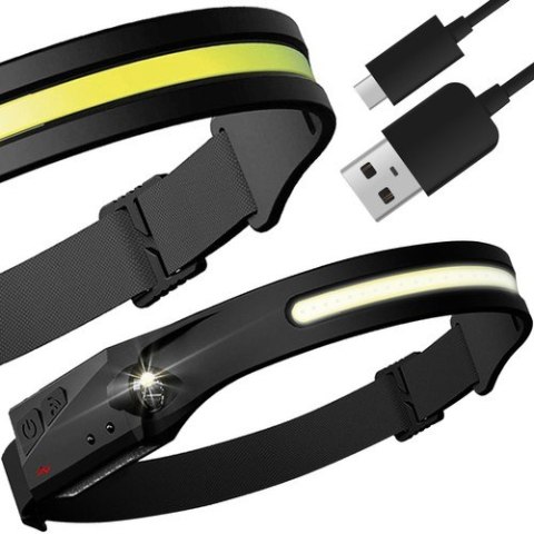 Latarka czołowa LED USB Trizand 21652 Latarka czołowa LED USB Trizand 21652