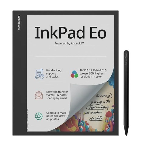 Ebook PocketBook InkPad Eo 10,3" E-Ink Kaleido 3 64GB WI-FI Mist Gray Ebook PocketBook InkPad Eo 10,3" E-Ink Kaleido 3 64GB WI-FI Mist Gray