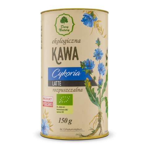 KAWA Z KORZENIA CYKORII LATTE BIO 150 g - DARY NATURY KAWA Z KORZENIA CYKORII LATTE BIO 150 g - DARY NATURY