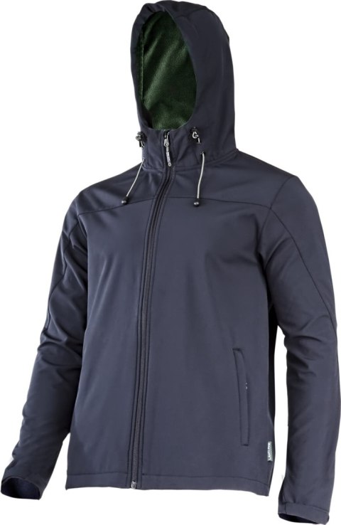 Kurtka softshell z kapt. czarna, "l", ce, lahti
